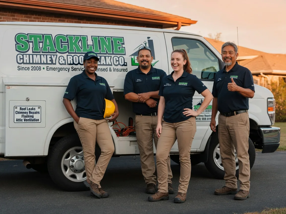 Chimney flashing repair company in Rosamond, IL